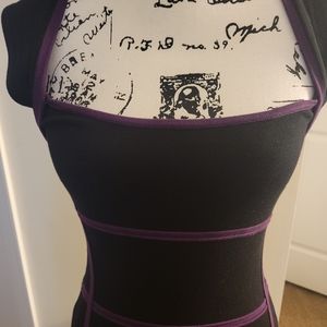 Forever 21 ~ Black/Eggplant Dress